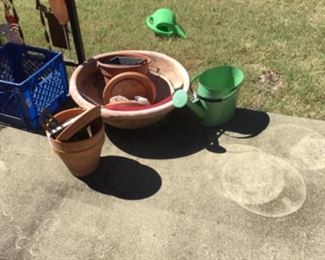 Outdoor items In courtyard