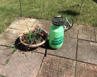 Outdoor items In courtyard