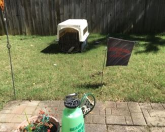 Outdoor items In courtyard