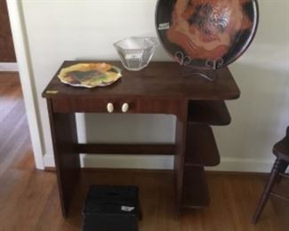 Inside house - small desk 