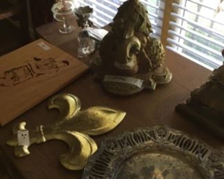 Inside house on desk