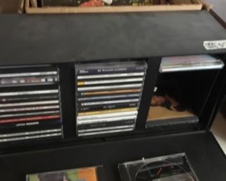 Inside house  - Cd’s and vinyl records 