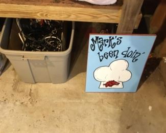 Storage room off carport 