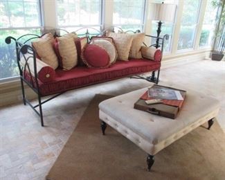 Hand Made Iron Bench ~ Accent Ottoman