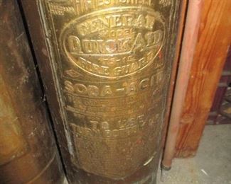 Two General Quick Aid Fire Guard Fire Extinguisher Vintage Brass