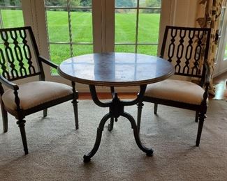 table: 31h x 35w           chairs: 39h x 24w x 23d