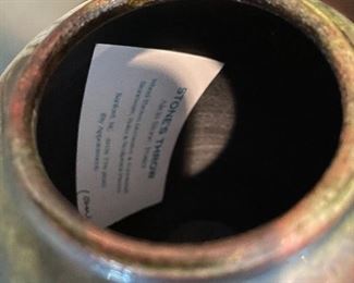 Stones Throw pottery vase