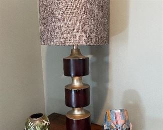 Pottery signed  ~  unique stone art mask figurine