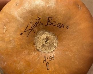 Signed painted Spirit Bear gord