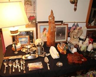 Pewter, Serving Utensils, Lamps, Cypress Knee