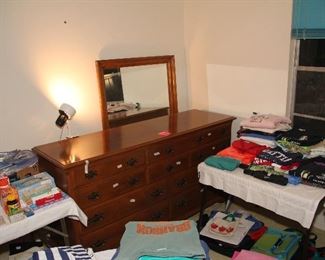 Ethan Allen Triple Dresser with Mirror