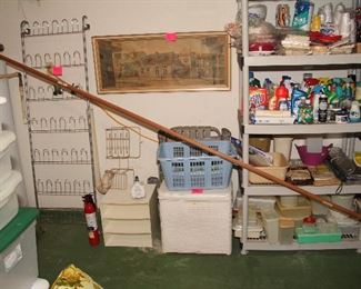 Shoe Rack, Hamper, Laundry Baskets, Shelves, Cleaning Products, Paper Supplies
