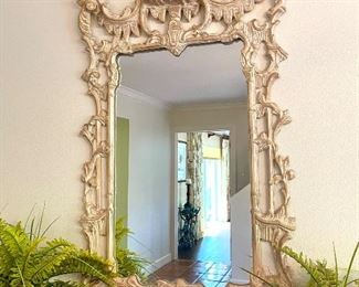 Vintage Pagoda Mirror Measures 29"w x 57"h  $550
