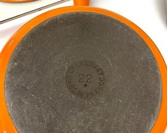 Vintage Le Creuset 22 Skillet w/Lid  $60