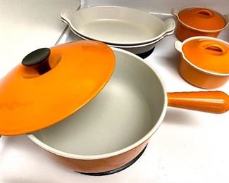 Vintage Le Creuset 22 Skillet w/Lid  $60