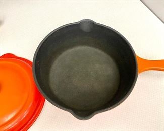Vintage Le Creuset 26 Skillet w/Lid  $60
