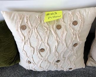 #103)  $8 - Various Accent Pillows.  (New)