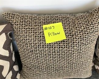 #107)  $8 - Various Accent Pillows.  (New)
