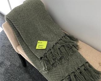 #111)  $10 - Green Throw