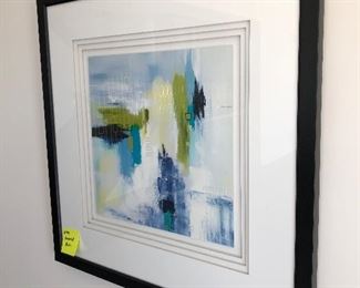#114)  $50 - Framed and Triple Matted Artwork.  
