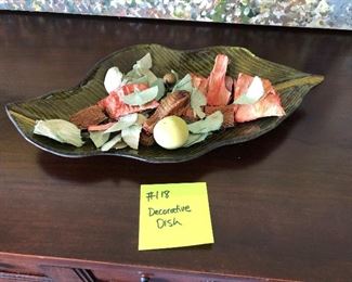 #118)  $8 - Decorative Dish.