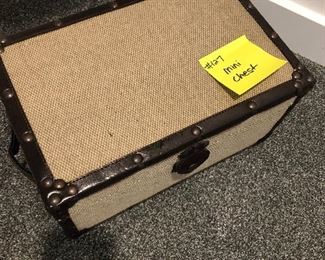 #127) $12 - Mini Decorative Woven Chest.