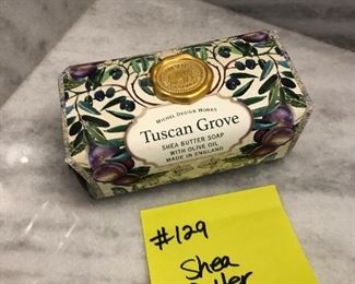 #129) $8 - Tuscan Grove Shea Butter Soap.
