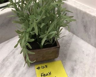 #128) $8 - Mini Faux Plant.