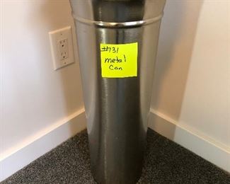 #131) $15 - Metal Can. 24 inches tall