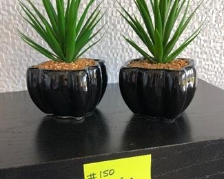 #150) $15 -Set of 2 Faux Plants