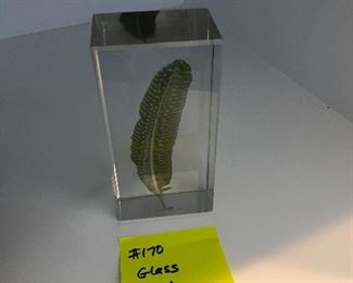 #170) $12 - Glass Art.