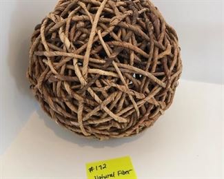 #172) $10 - Natural Fiber Ball.