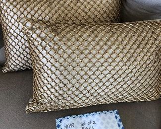 #193) $16 - Set of 2 Accent Pillows.