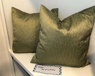#206) $16 - Set of Two Accent Pillows.