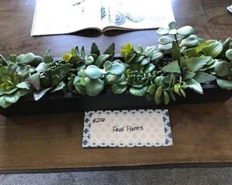 #216) $20 - Faux Succulents. 