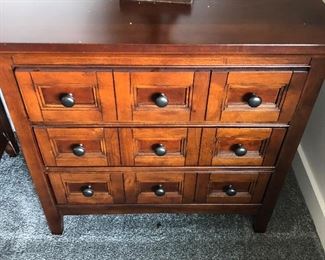 #22)  $500 - Solid Wood Queen Bedroom Set.  Includes Bed, Dresser and 2 Nightstands.  Dresser measures 65w x 18d x 38h. Nightstands measure 29w x 17d x 28h.  Headboard is 66 inches tall.  Mattress and Boxsprings sold separately.  #22A)  $150 Queen Mattress and Boxsprings.  (New)  This item may not be picked up until Wednesday, Oct 14 between 3:00 and 7:00 p.m.  This item may not be picked up until Wednesday, Oct 14 between 3:00 and 7:00 p.m.  This item may not be picked up until Wednesday, Oct 14 between 3:00 and 7:00 p.m.