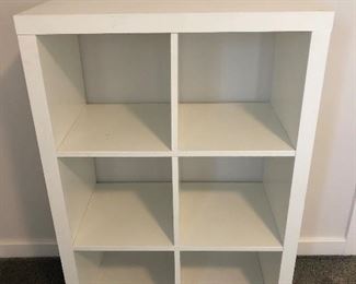 #34)  $60 - Wooden Cubby Shelf.  36w x 18d x 48h.  