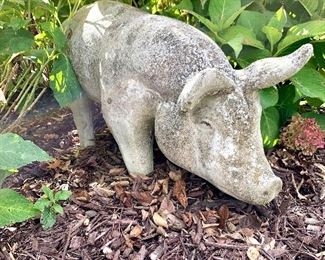 $450. Large and heavy! Concrete outdoor piggy statuary. (Owner paid over $1000 for it originally!) 