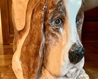 $80 Look at that Face!!!! Hound Dog Planter. A must for the dog-lover :) 