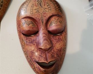 Wooden carved mask