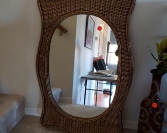 Bad photo...Great Rattan Mirror