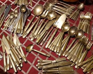 Unique Made in India Flatware with Ganasha or Elephant image. 