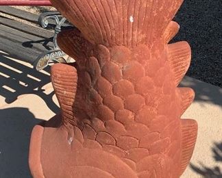 AS-IS Fish Terracotta Chiminea	41 x 25 x 17	HxWxD