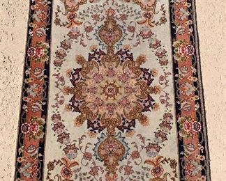 10ft Pakistan Hand Knotted Fine Rug Runner 124x 33in