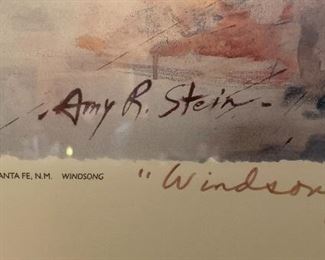 *Signed* Amy R. Stein Windsong Print	29.5x35in	
