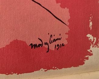 Amedeo Modigliani Tete De Femme 1916 Vintage Canvas Print		
