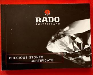 Rado Diastar Jubile 160.0429.3 Ladies Watch Diamond Bezel	25mm wide face