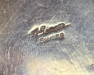 *Signed* Navajo Tommy Singer Sterling Silver Fetish Bear Pendant	2.625 x 2.125in