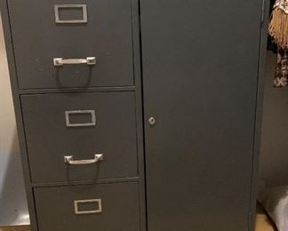 1950s Vintage Cole Steel File cabinet Safe Industrial	38x30.5x13in