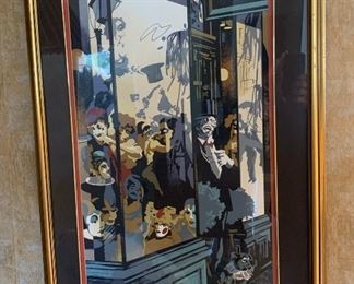 *Signed* Ron Picou Revealing Screen Print 34x25x1in HxWxD